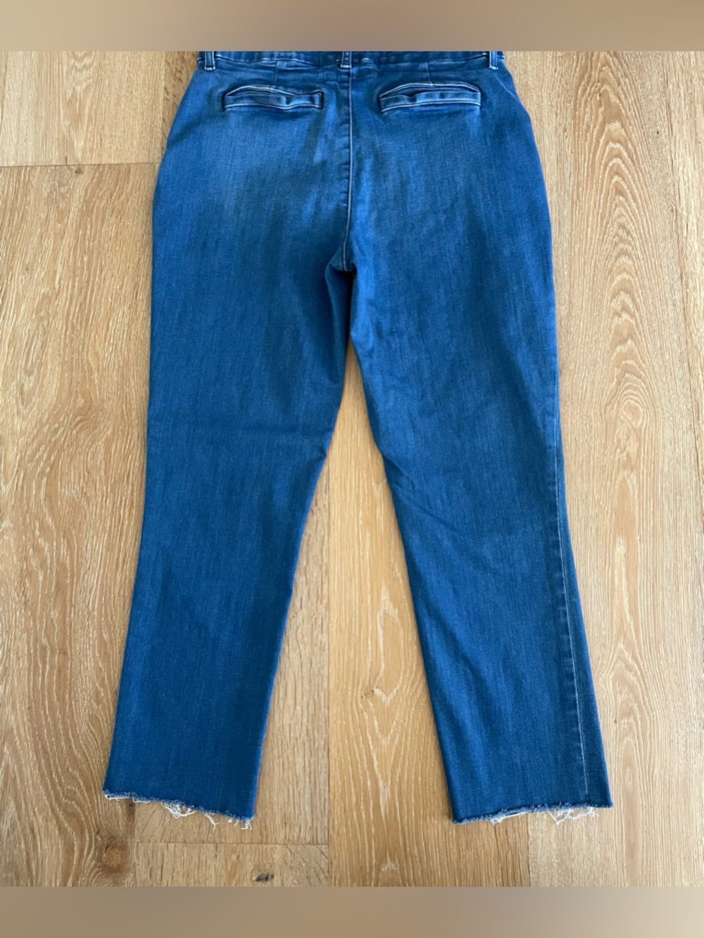 Frank & Eileen Wicklow The Italian Chino Blue Denim Size 8 Made USA - Picture 9 of 11